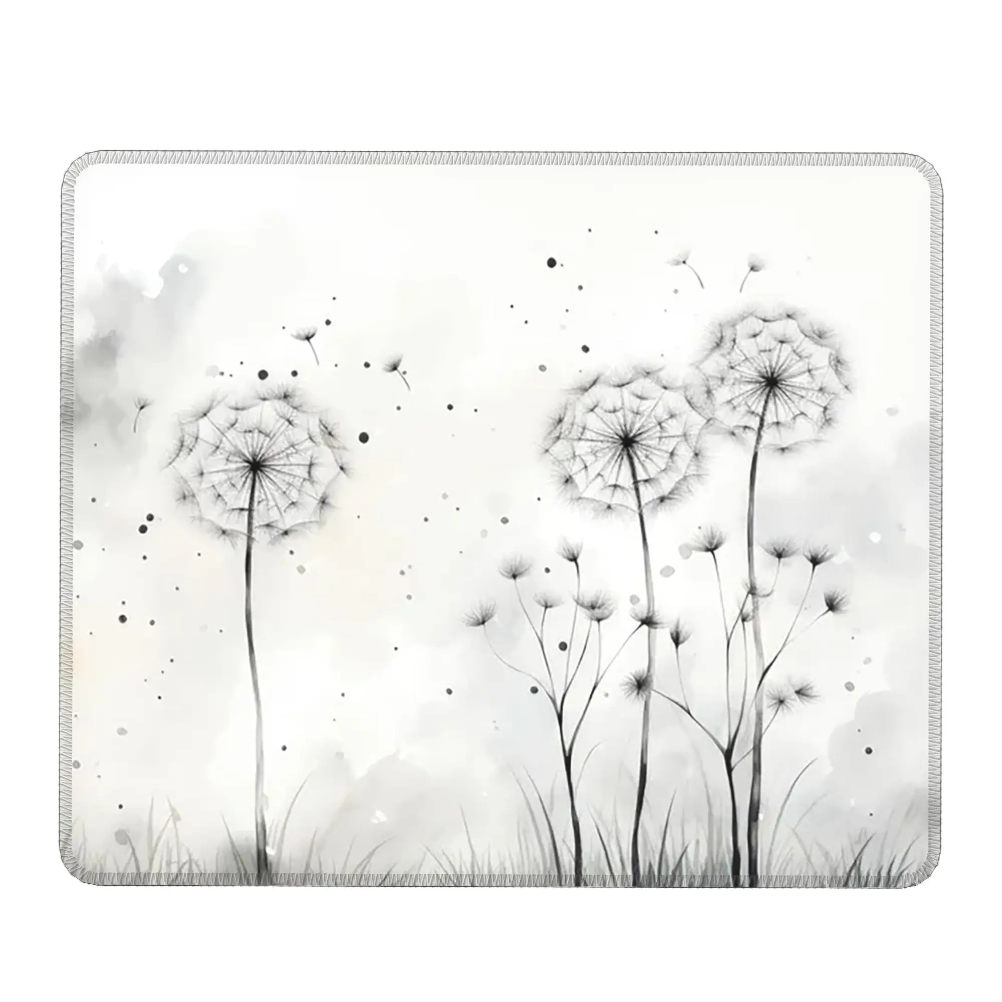 Dandelion Floral Mouse Pad Computer Keyboard Mouse Mat Gaming PC Laptop Desk Mat Office Table Mats