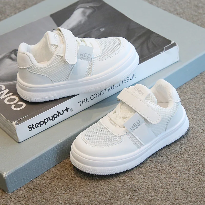 

2025 New Arrivals 0-1 years old Children's Sports Shoes Fashion Retro Bean ShoesChildren White Shoes