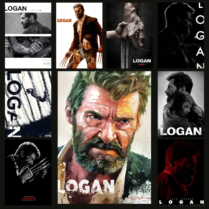 Logan Movie Poster Self-adhesive Art Waterproof Paper Sticker Coffee House Bar Room Wall Decor