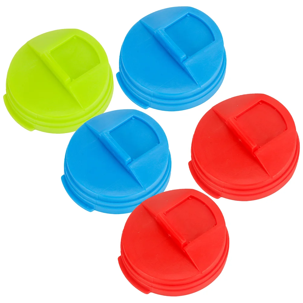 

5 Pcs Drinks Soda Water Spill-proof Lids for Cans Cover Top Hat Beverage Bottle Jar Caps