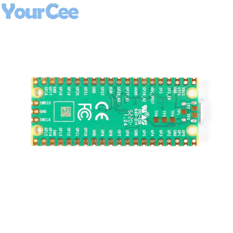 Processador Dual-Core RP2040 para Raspberry Pi Pico Board, microcomputadores de baixa potência, alto desempenho, Cortex-M0 +, 264KB ARM