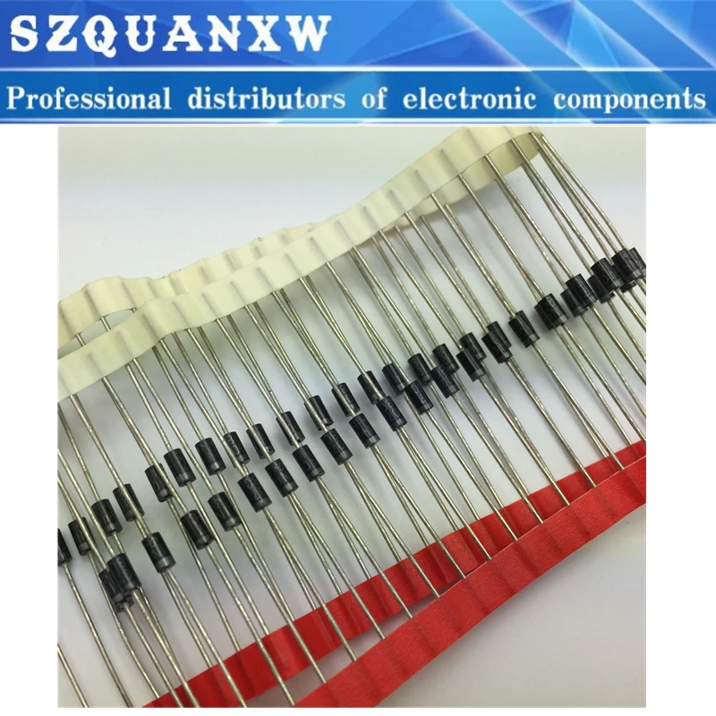 100 개/몫 1N4007 1A 1000V 4007 DO-41 정류기 다이오드 IN4007 DIP 100% 신규 및 고품질