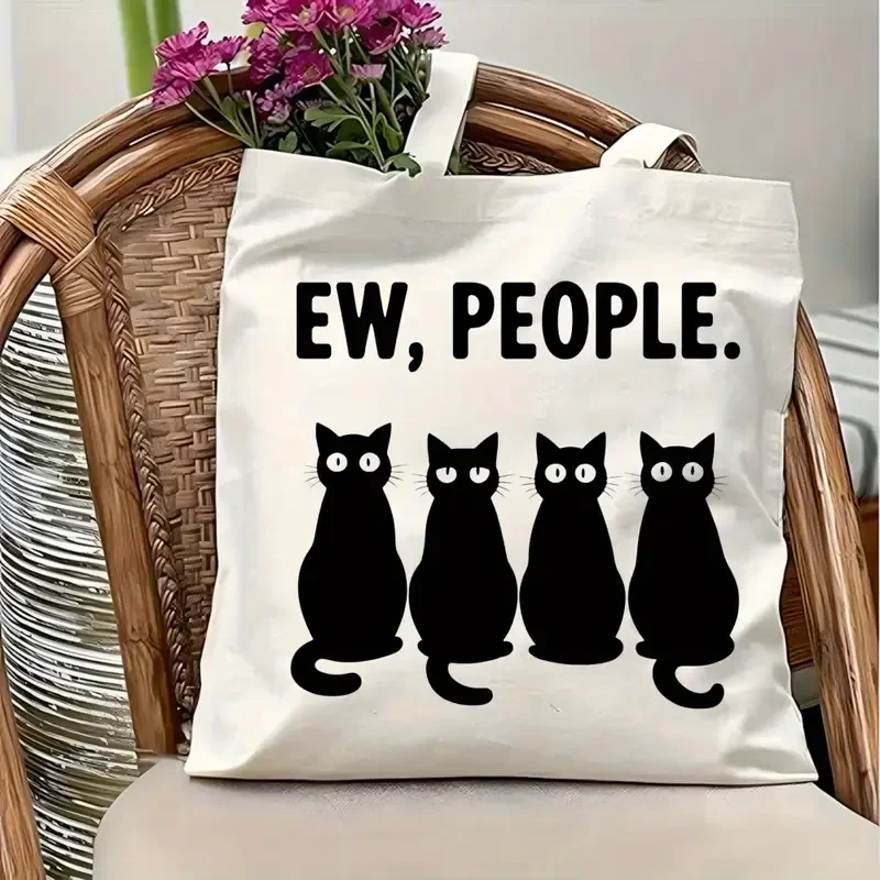 Lindo bolso de mano con gato con No me importa lo que el día es una citadivertido regalo para amantes del cafébolso de compra