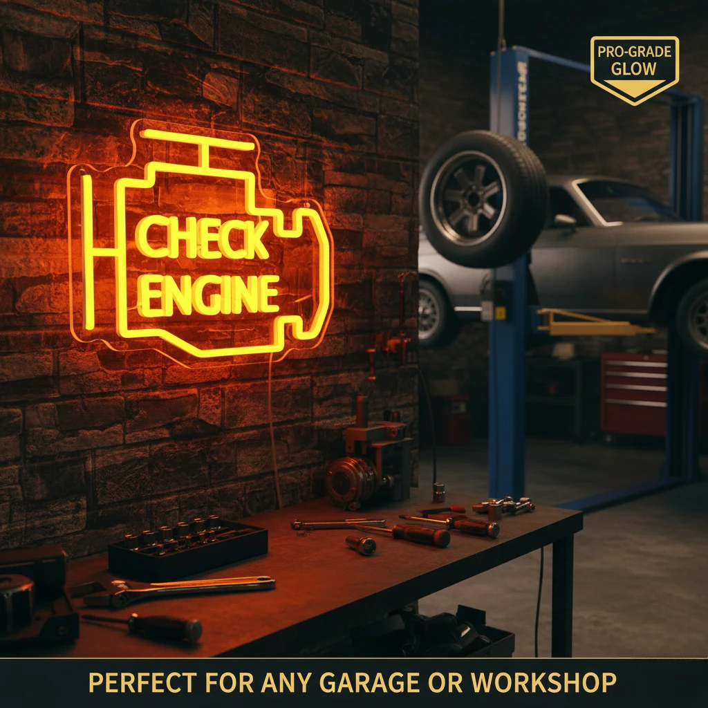 체크 엔진 네온 LED 조명 – 자동차 정비소 간판 자 - Auto Repair Shop Open 리뷰 및 가격