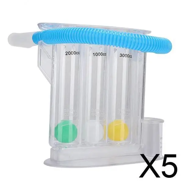 

Spirometer Breathing Exerciser Machine for Improving Lung Capacity and Airway Cleanliness at Home