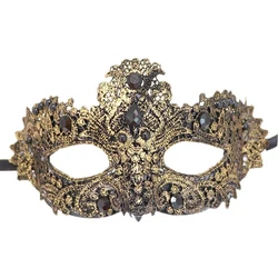 Halloween Women Masquerade Mask Princess Vintage Party Annual Meeting Place Rhinestones Feather Prom Easter Gold Silver Carnival