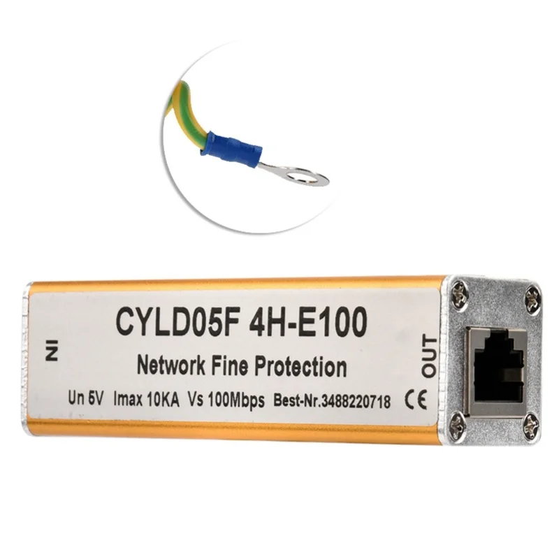 RJ45 RJ11 محول إيثرنت شبكة عرام حامي الرعد صواعق الإضاءة حماية 5 فولت