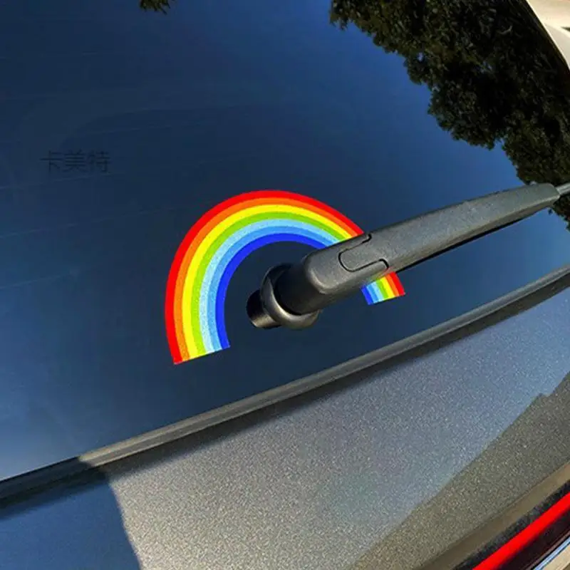 Regenboog Raamstickers Weerbestendige Regenboog Auto-Accessoires Regenboog Auto-Accessoires Waterdichte Auto Stickers Uniek