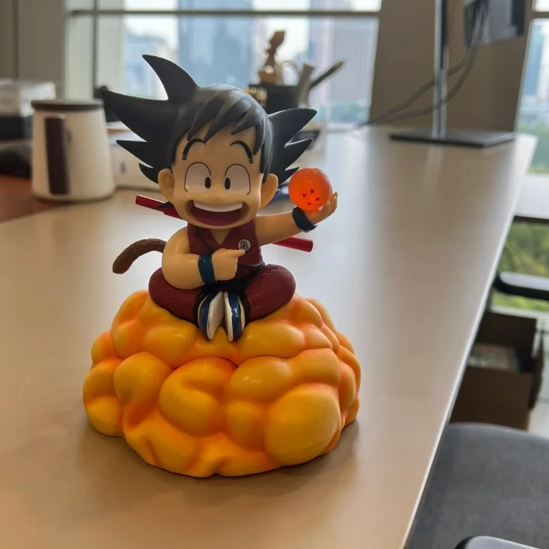 

Dragon Ball Son Goku Kamehameha Flying Nimbus Sitting Anime Figure Boxed Collectible Model For Anime Collectors Home Display