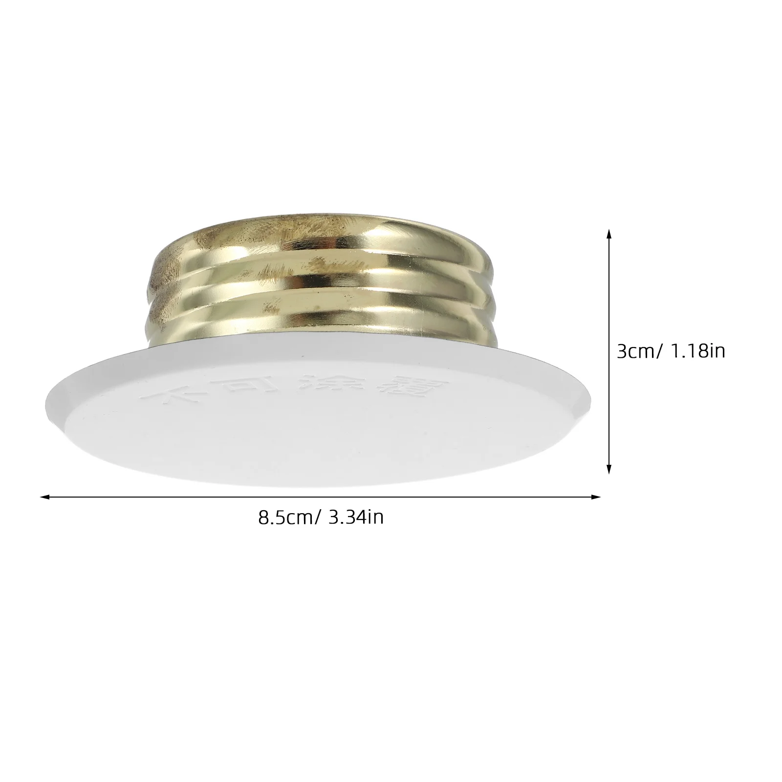2pcs Concealed Fire Cover White Sprinkler Head Cap Easy Replacement For Ceiling Decor Fire Sprinklers Cap Sprinkler Head