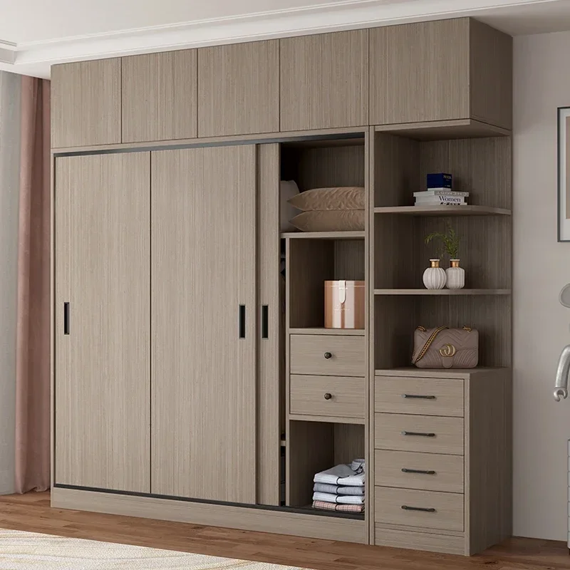 

Shelves Sliding Door Wardrobes Clothes Cabinet Storage Organizer Wardrobes Drawers Shelf Armario De Ropa Bedroom Furniture