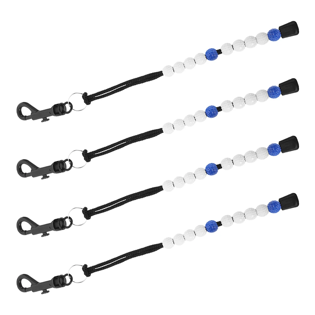 

4pcs Score Keeper Bracelet Lightweight Wearable Stroke Counter Bead Chain Scoring Device Portable Golfing Accessories For Women