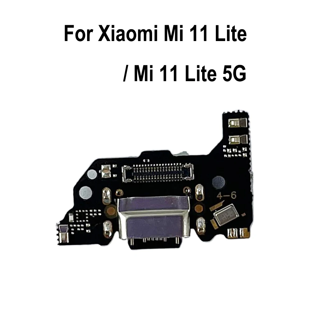 

Gefensi USB-порт для зарядки, плата гибкого кабеля, разъем для Xiaomi Mi 11 Lite 5G/Mi 11 Lite M2101K9AG, замена зарядной платы
