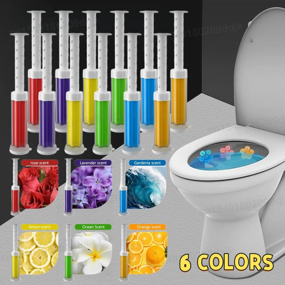 Flowers Gel Toilet Freshener Bowl Cleaner Flower Fragrance Air Perfume Aromatic Closestool Toilet Deodorizer Cleaning Supplies