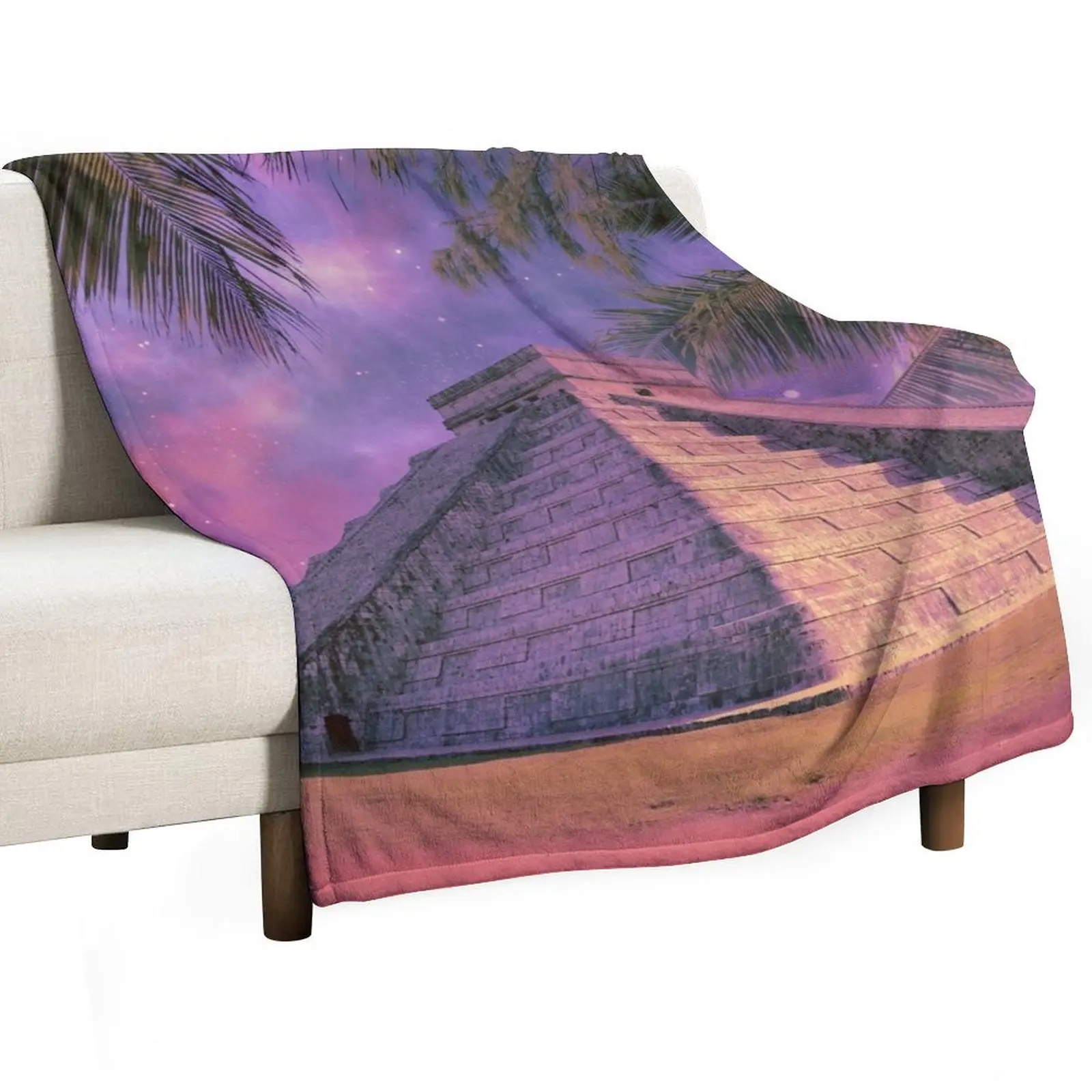 impressive Aztec pyramid, archeology sensational find Throw Blanket For Decorative Sofa Kid'S cosplay anime Blankets