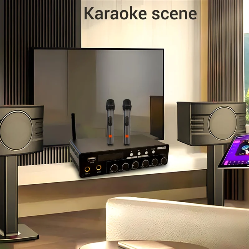 ABJF-AUX المدخلات 200 واط TPA3116D2 AS200 بلوتوث كاريوكي الغناء المسرح المنزلي KTV مكبر كهربائي 2.0/5.0/5.1 قناة متعددة الأغراض