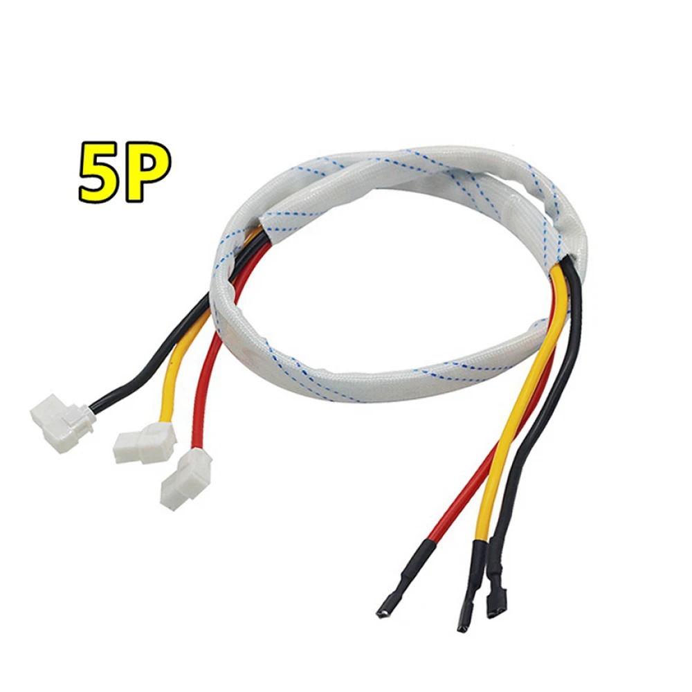 Unidad de aire acondicionado 5P, cable de conexión de compresor, 80CM, 1M, línea de alimentación de condensador de arranque, 1 ud.