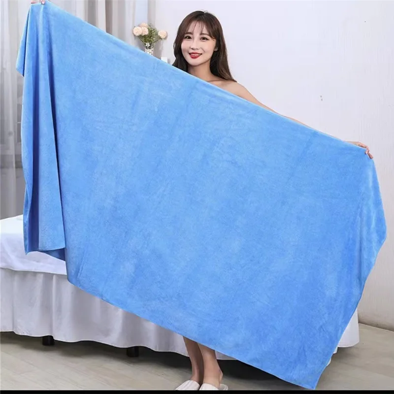 100X200cmMicrofiber Bath Towel ,  Extra Absorbent, Fast Drying, Multipurpose for Swimming, Fitness, Sports, Yoga, Grey