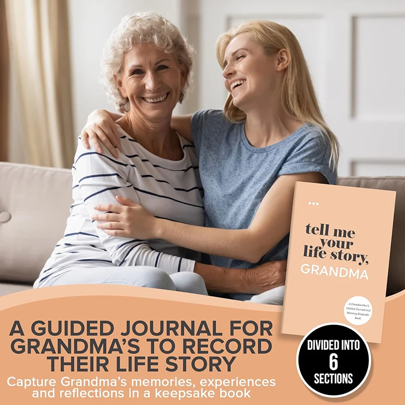 Tell Me Your Life Story, Mom,Dad,Grandma,Grandpa Journal อเนกประสงค์สมุดบันทึกแบบพกพาโน้ตบุ๊คโรงเรียนผู้ปกครองของขวัญ