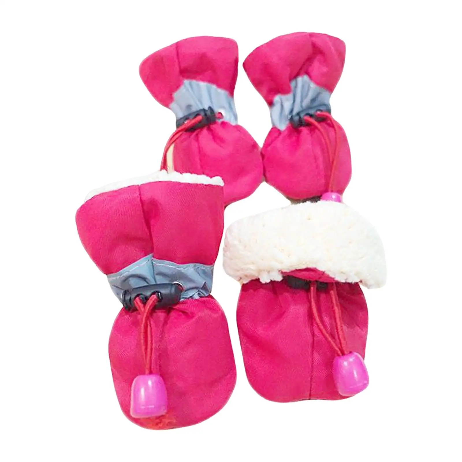 2x4Pcs Dog Boots Pet Dog Shoes Cover for Running Hardwood Floors Outdoor 5