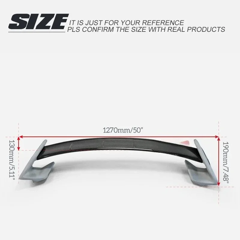 Suitable For Toyota Prius ZWV30 Modified TMK Carbon Fiber Fixed Wind Wing, Rear Spoiler GT Rear Wing