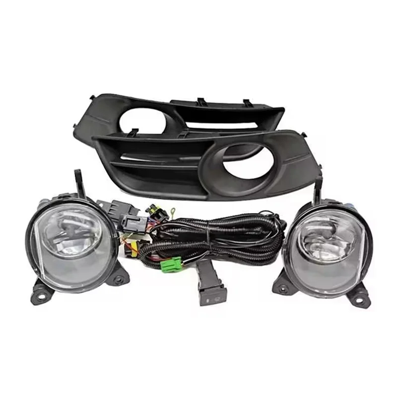 

Superior-Front Bumper Halogen Fog Lamp Bezel Kit Wiring Harness Cover For Toyota Corolla 2004-2006 European Version Auto Parts