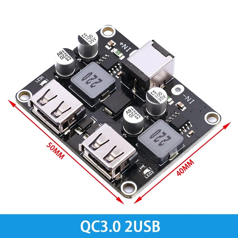 Dc Step-Down Module Qc2.0 Qc3.0 Snel Opladen Usb Mobiele Telefoon Oplaadbord Ondersteunt Apple Huawei Fcp