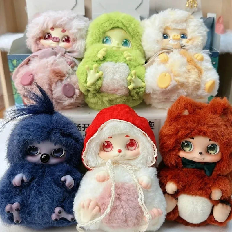 

Cino Children'S Story Battle Plush Blind Box Mystery Box Kawaii Fluffy Pig Rabbit Doll Cute Anime Figure Toys Desktop Ornaments