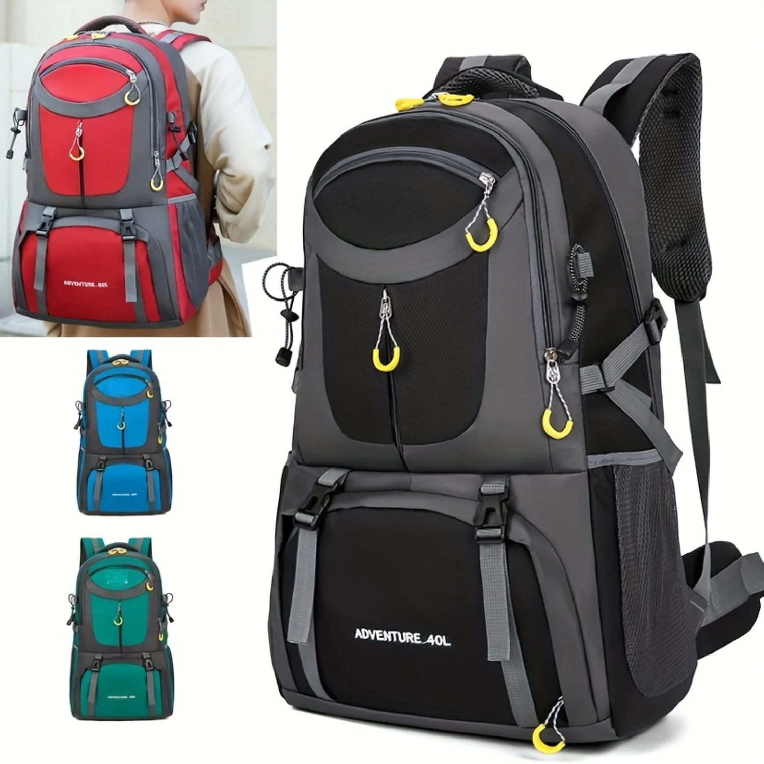 Outdoor Adventure Backpack - Large Capacity for Hiking, Cycling, Camping & Travel - Durable and Versatile!