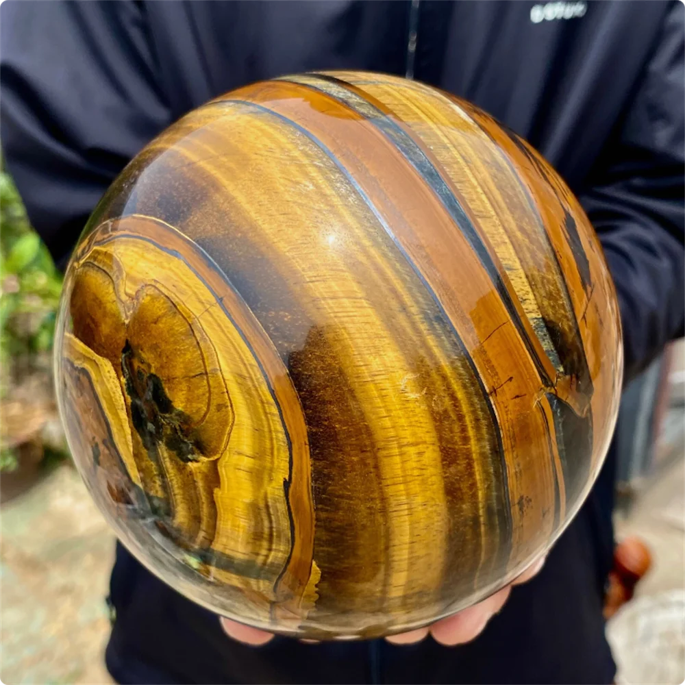 

Красивый натуральный тигровый глаз сфера кварцевый хрустальный шар исцеление