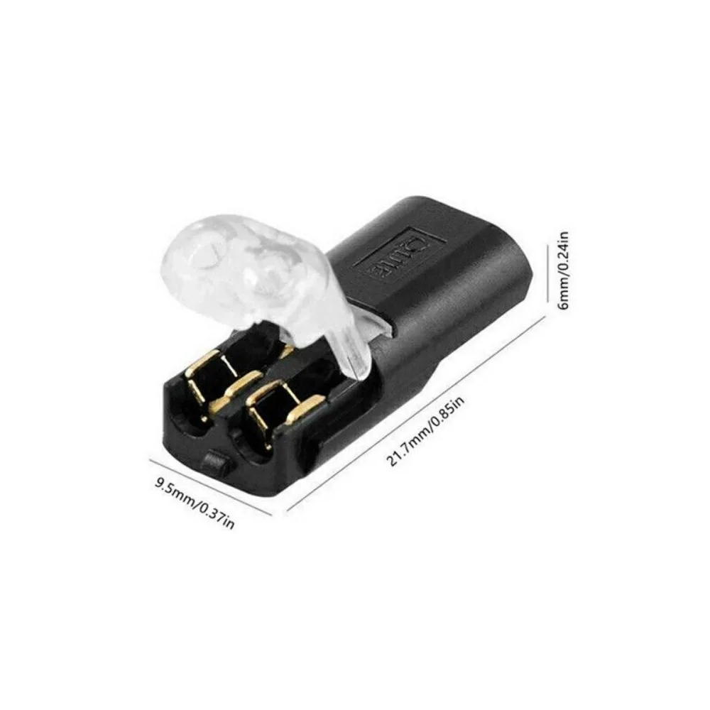 10Pcs Mini 12V Auto Connector Plug Cable Waterproof Connections Strip Terminal Clamp Wire Connector Electrical Car