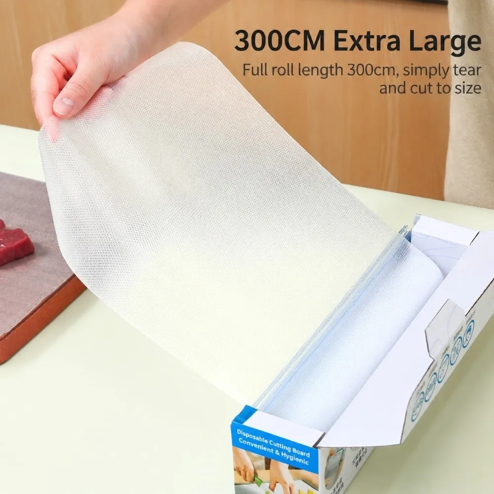 Disposable Chopping Board Mat Anti-Slip Transparent Kitchen Chopping Paper Portable Cuttable Chopping Board Portable