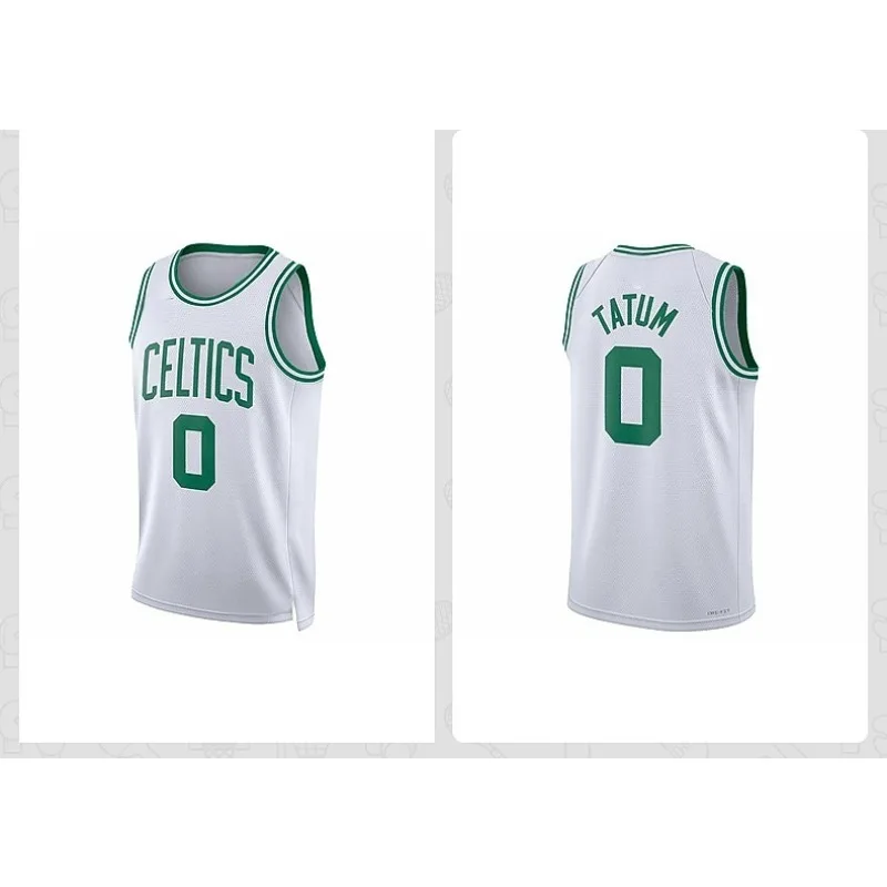 

The Latest and Best-selling Basketball Vest Series of The Celtics in 2025, No. 0 Jersey, White Men's and Women's Vest