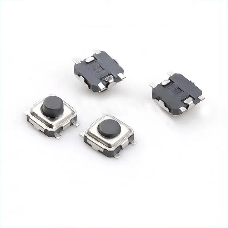 Bluetooth headset touch switch 3X3X1.5mm four-pin SMT patch braid 3*3*2.0H imported shrapnel long life