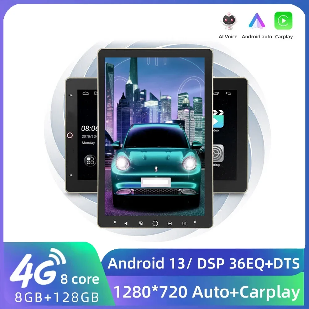 

Android 13 Car Radio 8G 256G Universal Multimedia Player Carplay Android Auto Autoradio Stereo Rotatable Vertical Touch Screen