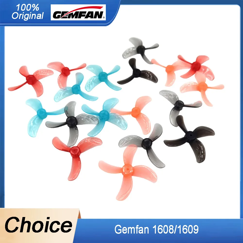 

8 пар реквизитов для ПК Gemfan 1608 (3 лезвия)/1609 (4 лезвия) — отверстие 40 мм, 1/1,5 мм для FPV Tinywhoop