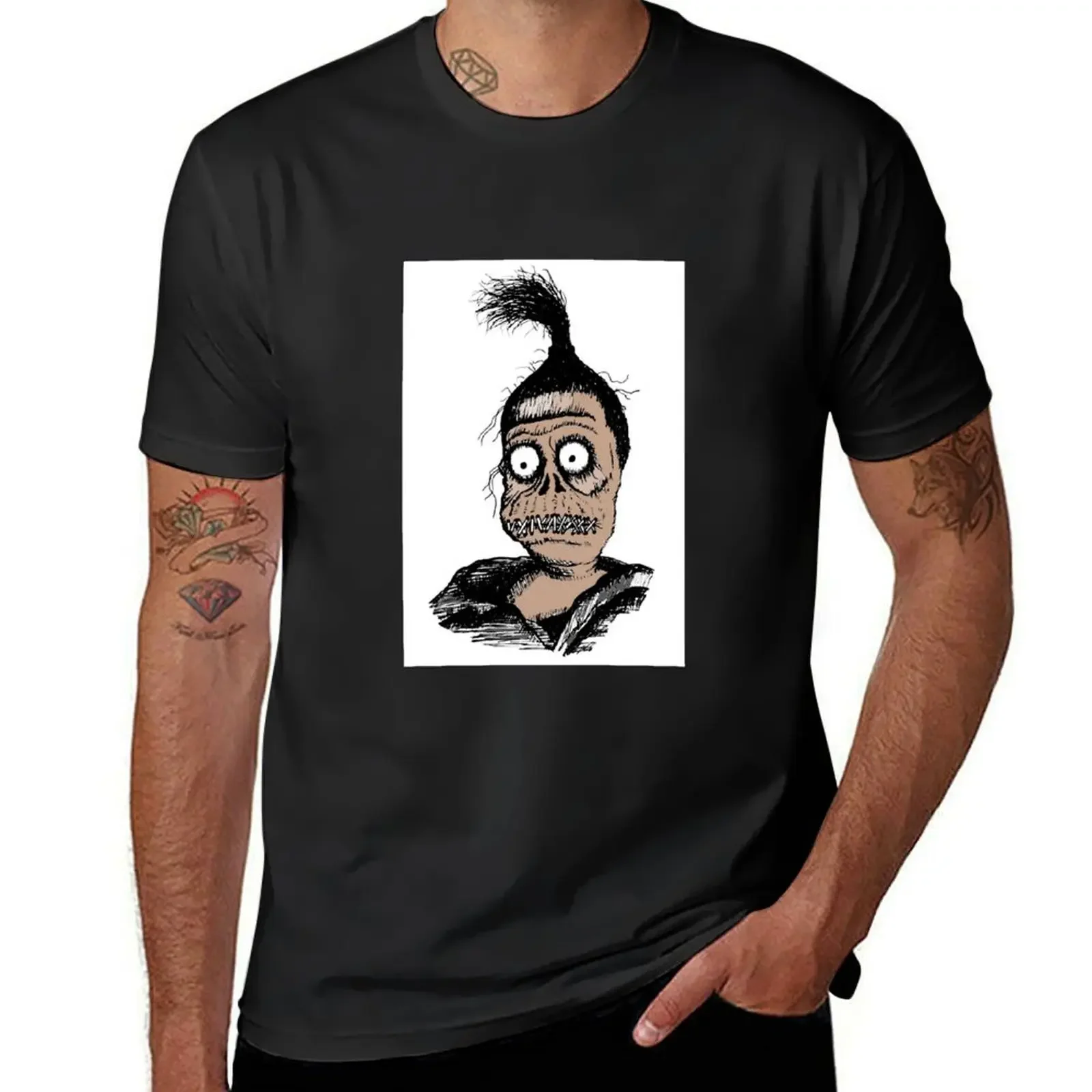 Shrunken Head T-Shirt Aesthetic clothing new edition graphics Men's t shirts