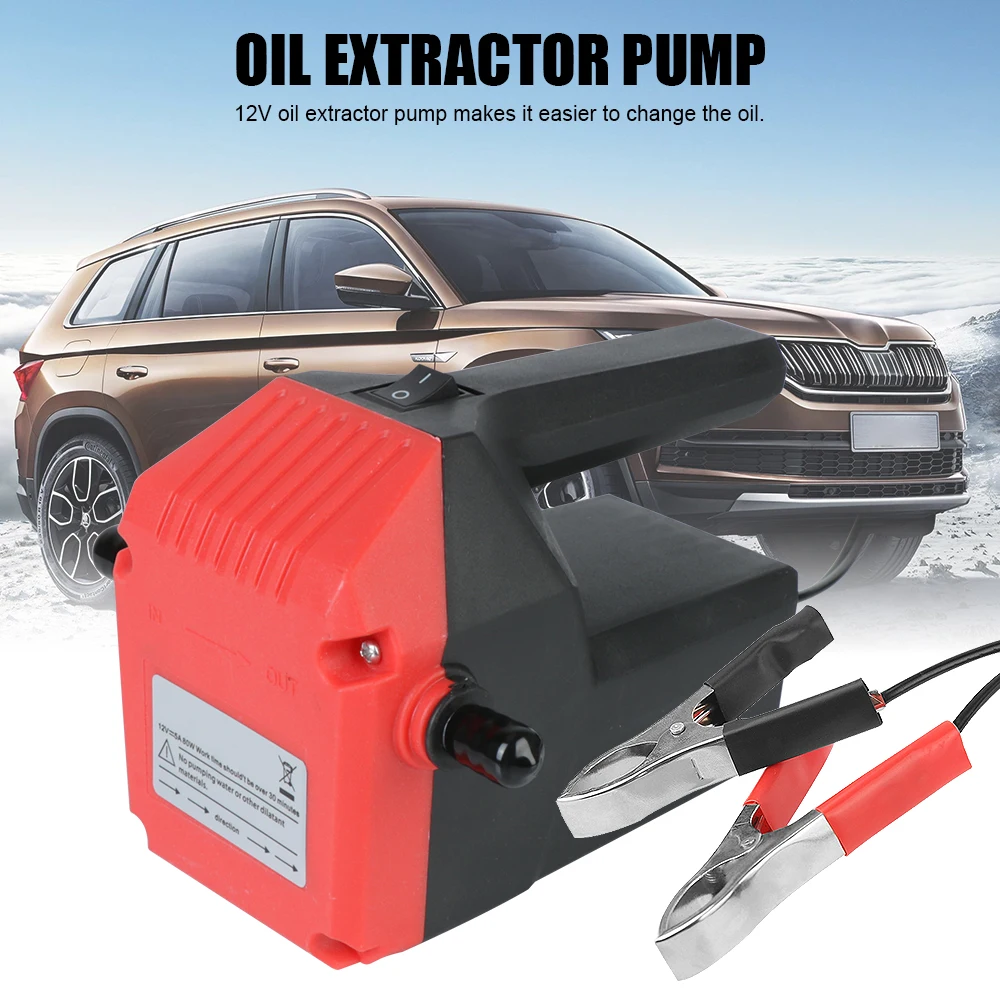 Scavenge Exchange Mini Electric Oil Diesel Fluid Sump Extractor Car Engine Oil Pump Fuel Transfer Suction Pump + Tuber 12V 24V