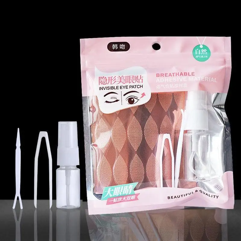 5 Sheets Lift Strips Makeup Tools Beauty Double Eyelid Tape Lace Mesh Eyelid Sticker Invisible Eye Stickers Self-Adhesive Fiber