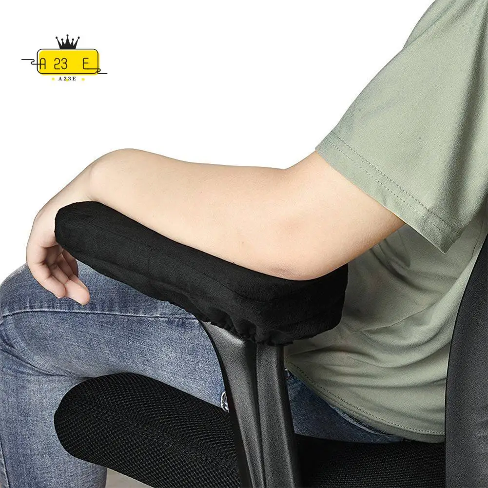 

A23E-2 шт. Набор эргономичных подлокотников для стула из пены с эффектом памяти, удобный чехол для отдыха офисного стула, подлокотник для локтей и коги