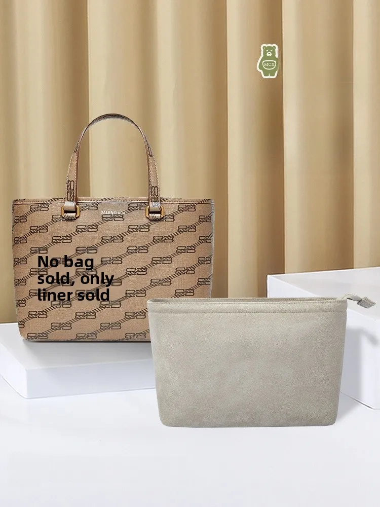 

Micabear Paris Bb Monogram Signature Coated Canvas Shopping Bag Inner Organizer Universal Zipper Closure Layered Structure