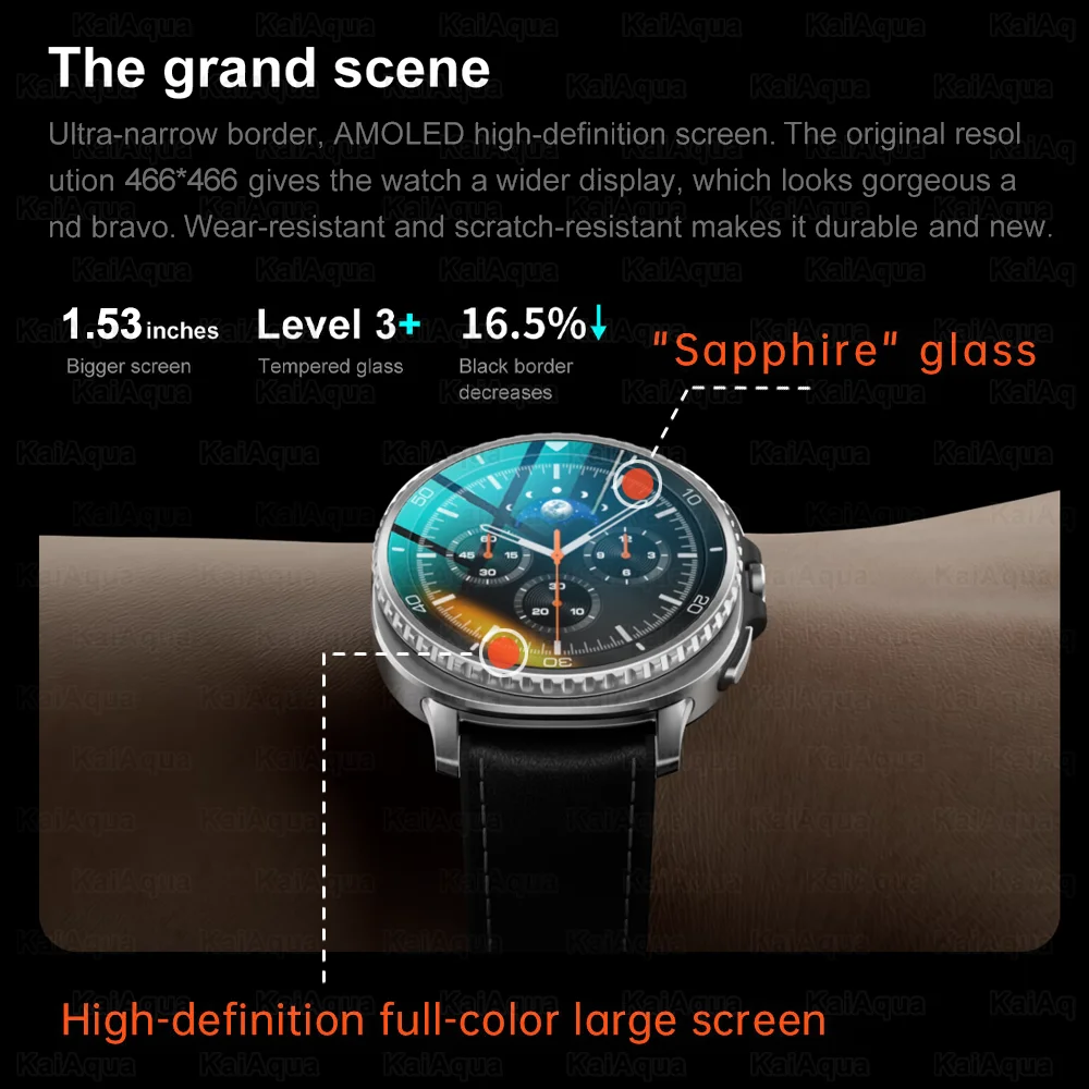 New Classic Watch 8 Smart Watch For Men Women AMOLED Screen GPS Motion trajectory Heart Rate Bluetooth Call 1.43" HD SmartWatch