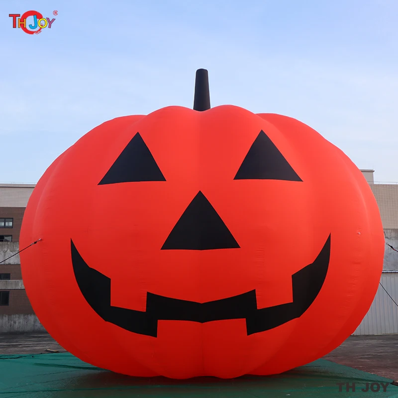

10m 33ft Halloween Giant Pumpkin Inflatable Haunted Jack-o-lantern Pumpkin For Spooky Outdoor Halloween Decor