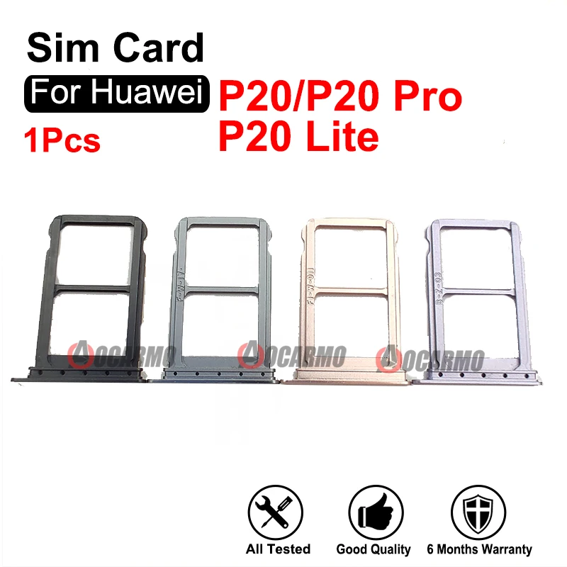 

For Huawei P20 Pro Lite P20Lite SIM Card Tray Slot Holder P20Pro Replacement Parts Blue Pink Purple Gold Black Silver Grey