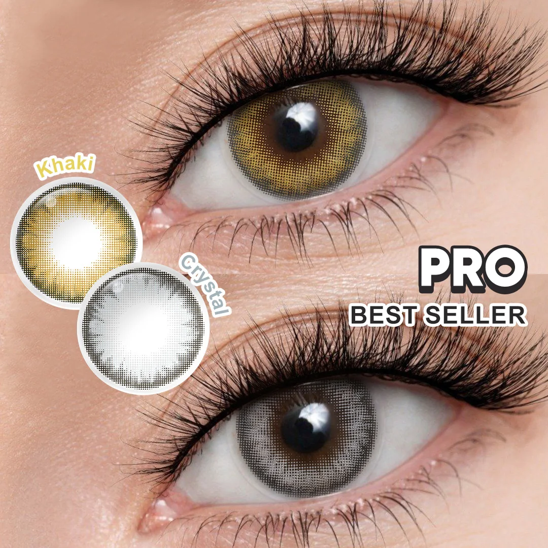 FreshGo Pro lentes de contacto de Color Alaska pupila azul naturaleza alumnos alta calidad ojos grises belleza maquillaje lente 1 par 14,0mm anual