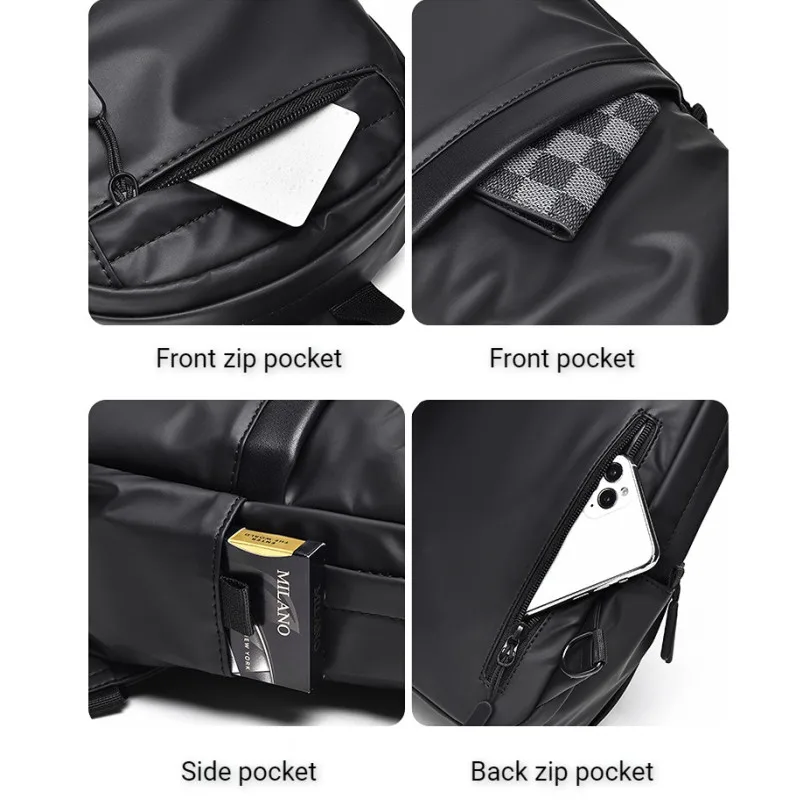 Men\'s Shoulder Bag Waterproof Backpack 7.9 Inch Tablet Bag Mobile Headset Wallet Travel Bag Large Capacity Of Men\'s Backpack