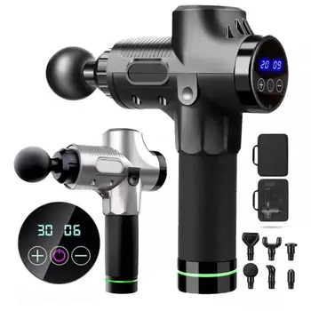 Massage gun body massager handheld percussion massager muscle relax body relaxation with portable bag fascia gun for fitness