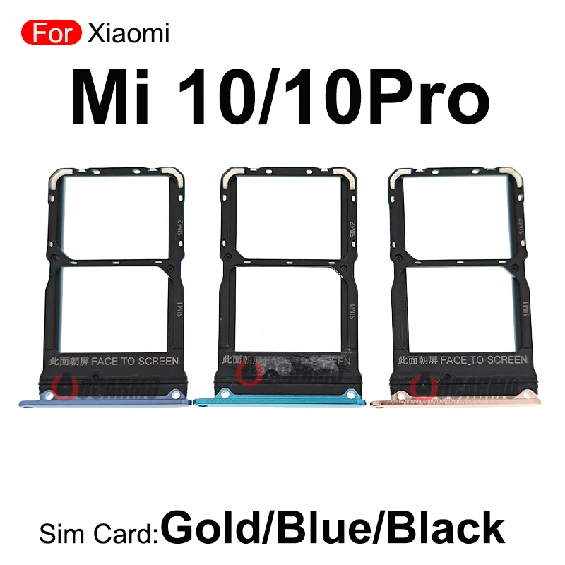 For Xiaomi 10 Pro 10T Mi 10Pro 10t SIM Card Sim Tray Holder Adapter Socket Replacement Parts