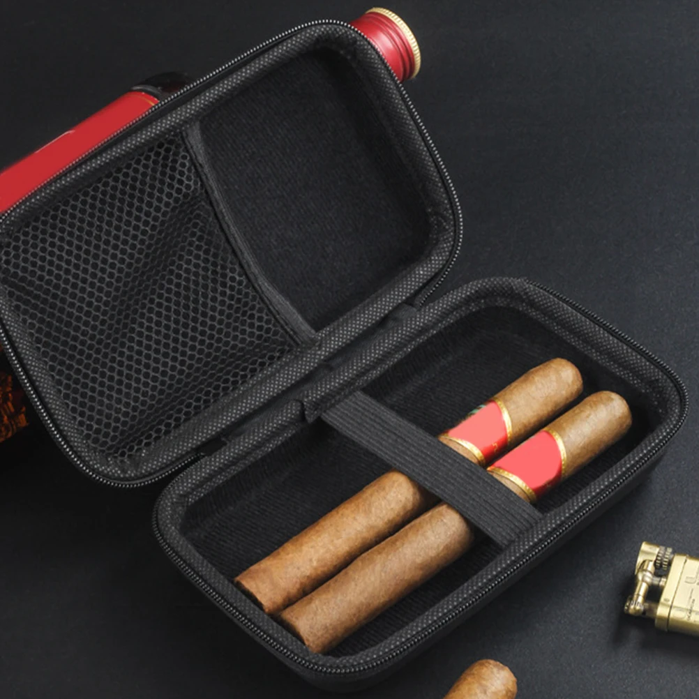 

8 Cigars EVA Portable Travel Cigarette Container Case Sealing Storage Holder Vintage Plastic Box for Men Small Cigar Package