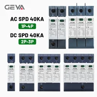 GEYA AC DC SPD dispositivo de protección contra sobretensiones de energía pararrayos de bajo voltaje casa 1/2/3/4 polos protección contra sobretensiones DC 600V 1000V 40KA